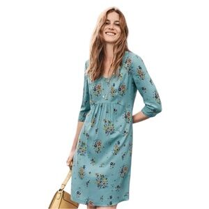 Boden Light Blue Floral Eliza Dress - Size 4 W0415